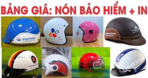 BẢNG BÁO GIÁ NÓN BẢO HIỂM VÀ IN