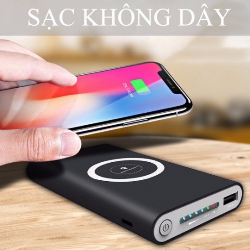 Pin Dự Phòng Qi 20.000mah Kiêm Sạc Ko Dây