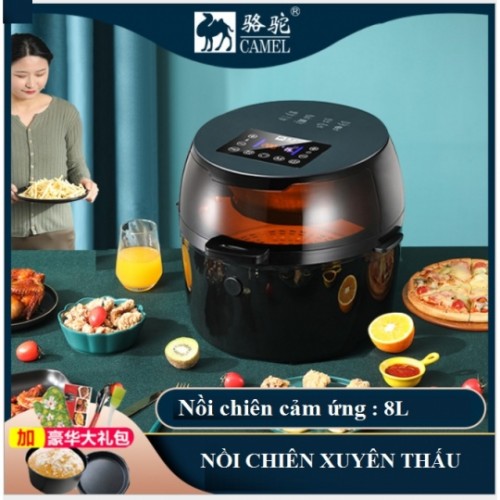 Nồi Chiên Không Dầu Xuyên Thấu Camel 8L