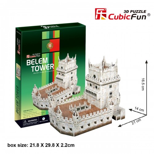 🍀✨🌸 Bộ đồ chơi xếp hình 3D Puzzle BELEM TOWER 46 chi tiết