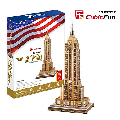 🍀✨🌸 Bộ đồ chơi xếp hình 3D Puzzle EMPIRE STATE BUILDING 39 chi tiết