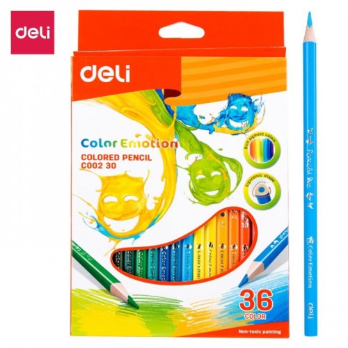 Bút Chì Gỗ 36 Màu Deli C00230