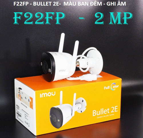 CAMERA WIFI IMOU BULLET IPC-F22FP CÓ MIC, LED, FULL COLOR, CHẾ ĐỘ NHÌN ĐÊM 