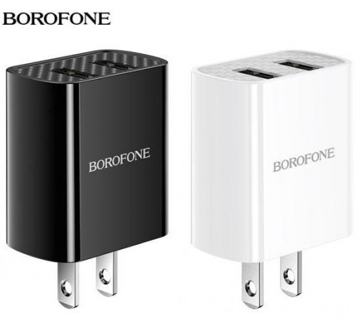 CỐC SẠC 2 CỔNG USB BOROFONE BA53 BA53A - CHÍNH HÃNG.