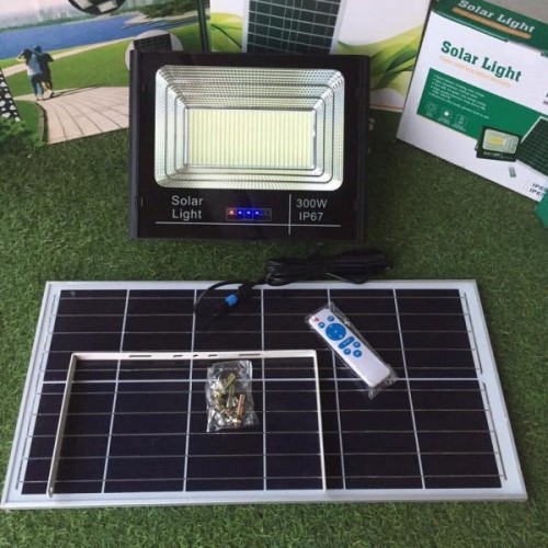 ĐÈN PHA NĂNG LƯỢNG 300W IP67 KÈM TẤM PIN NĂNG LƯỢNG , REMOTE (SOLAR LIGHT)