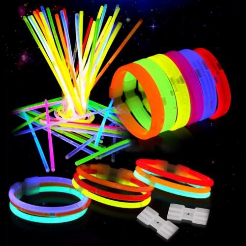 VÒNG PHÁT SÁNG GLOW BRACELETS (PHẢN QUANG) HỘP 100 QUE