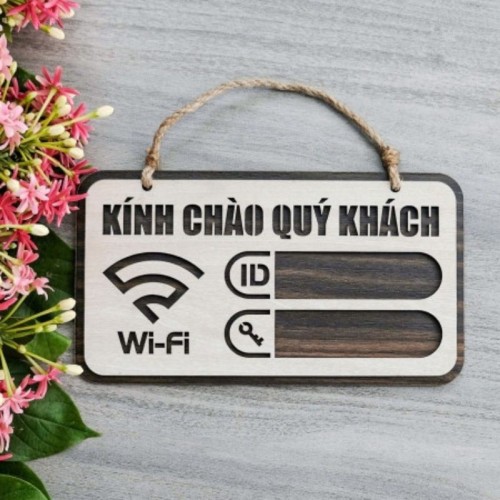 BẢNG GỖ MẬT KHẪU WIFI TIỆN LỢI NHỎ XINH2