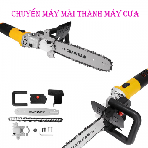 CHUYỂN MÁY MÀI THÀNH MÁY CƯA TIỆN LỢI (CHAIN SAW)