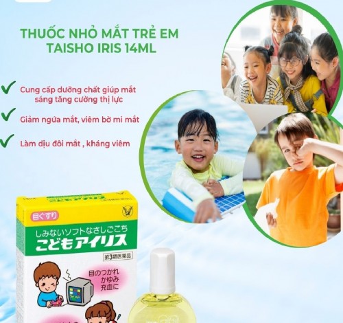 Thuốc nhỏ mắt trẻ em Taisho Iris 14ml- HÀNG NHẬT NỘI ĐỊA