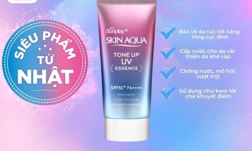 Kem chống nắng Skin Aqua Tone Up UV Essence SPF50+ PA++++80g- HÀNG NHẬT NỘI ĐỊA