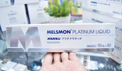 Nước uống nhau thai ngựa Melsmon Platinum Liquid Placenta (Hộp 30 ống x 10ml)-HÀNG NHẬT NỘI ĐỊA