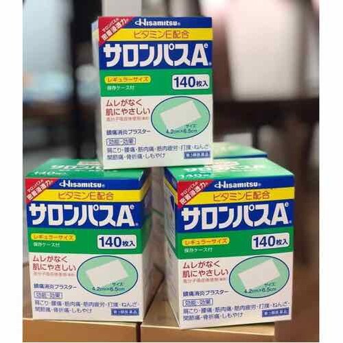 Miếng Dán Salonpas Nhật 140 miếng- HÀNG NHẬT NỘI ĐỊA