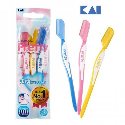 Set 3 dao cạo lông mày Pretty KAI - HÀNG NHẬT NỘI ĐỊA