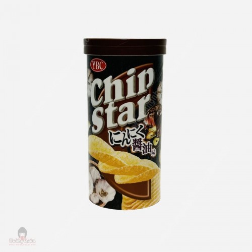 Snack Khoai Tây YBC Chip Star Vị thịt nướng tỏi 50g - HÀNG NHẬT NỘI ĐỊA