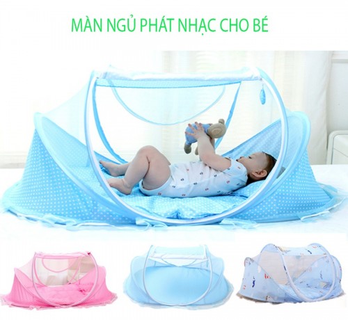 🌸 MÀN (MÙNG) NGỦ CHỐNG MUỖI CHO BÉ YÊU CÓ PHÁT NHẠC 333